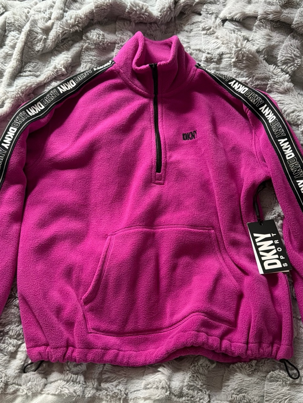 DKNY Sport Bright Fuchsia Half-Zip Pullover